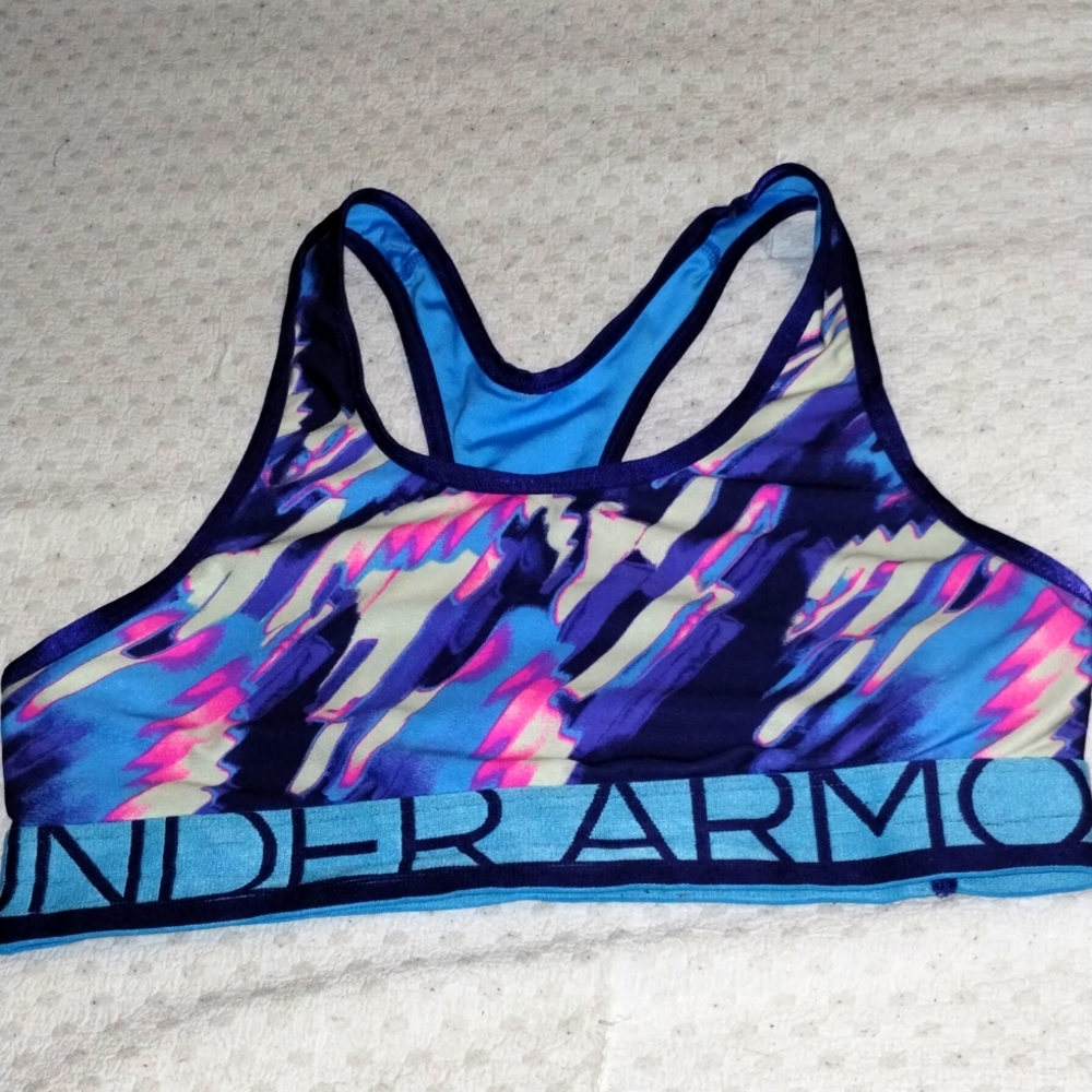Girls Under Armour abstract sports bra - Picture 1 of 4